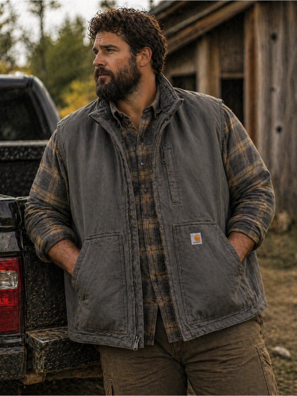 Carhartt Rugged Sherpa Lined Work Vest‎ | Duck Canvas | Utility Pockets | 2XL